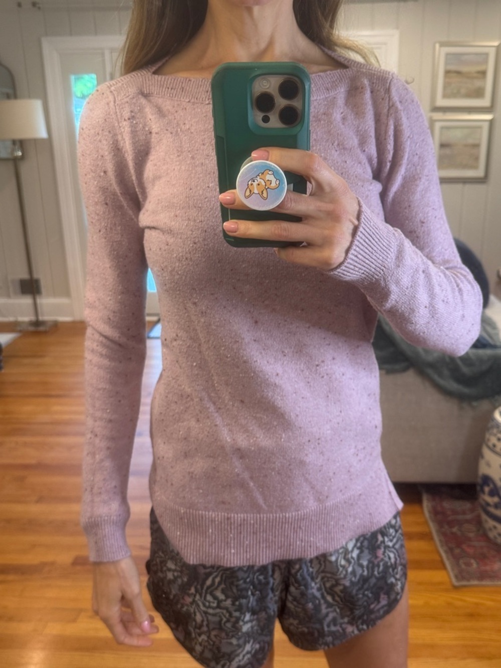 LOFT Lilac Boatneck Sweater